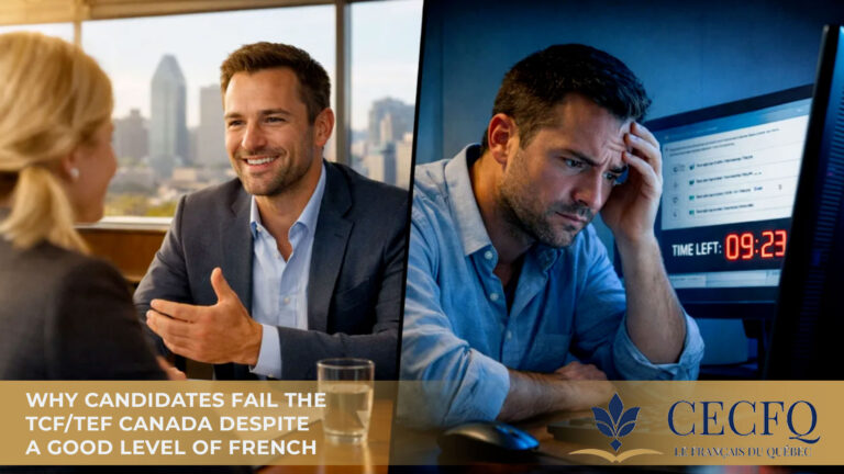 Why Candidates Fail the TCF/TEF Canada Despite a Good Level of French