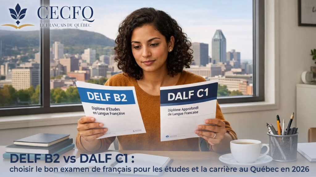 DELF B2 vs DALF C1 : choisir le bon examen de français pour étudier et travailler au Québec en 2026