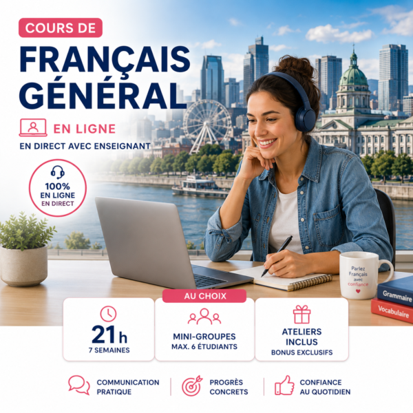 Cours de français général juillet - août 2026