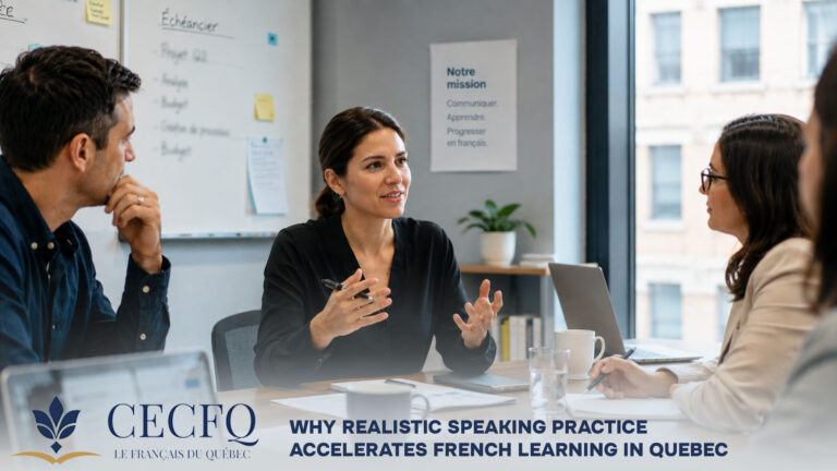 Why Realistic Speaking Practice Accelerates French Learning in Quebec